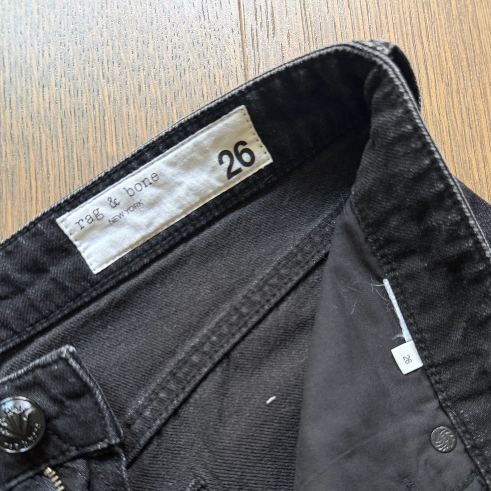 Rag & Bone Featherweight Logan Wide leg mid Jeans - Picture 9 of 12